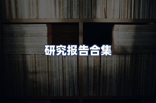 研究报告合集